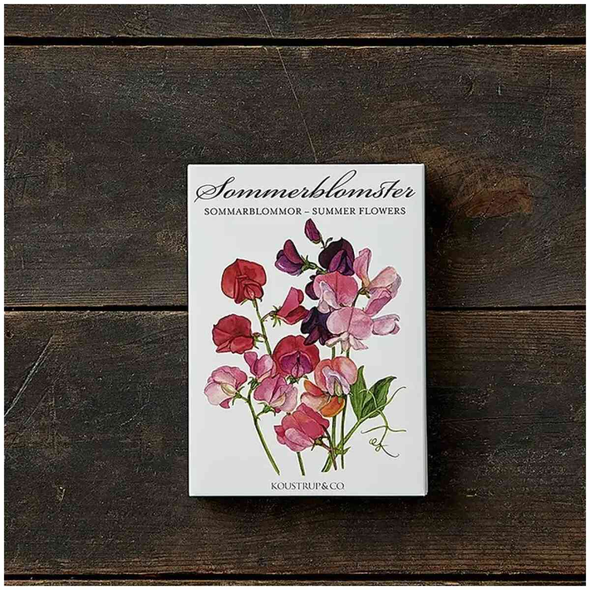 Cardfolder Summer Flowers 8 Cards w/8 Envelopes