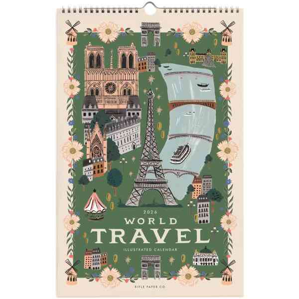 2026 World Travel Väggkalender