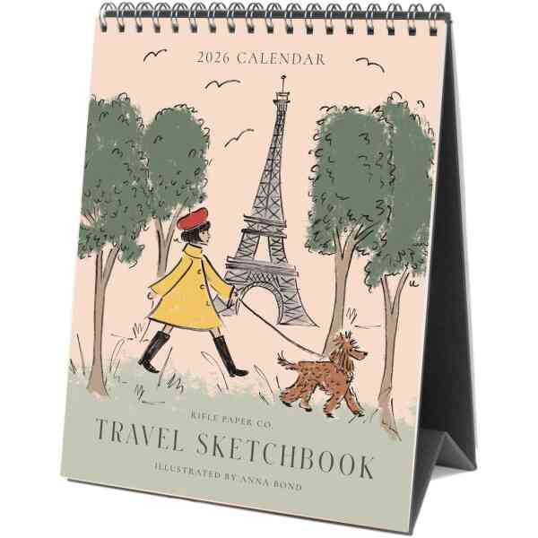 2026 Travel Sketchbook Bordskalender
