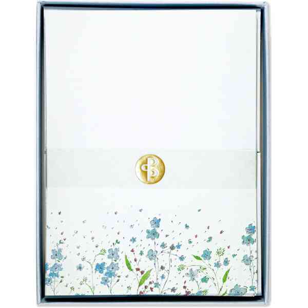 Blue Flowers, Boxed Stationery Set
