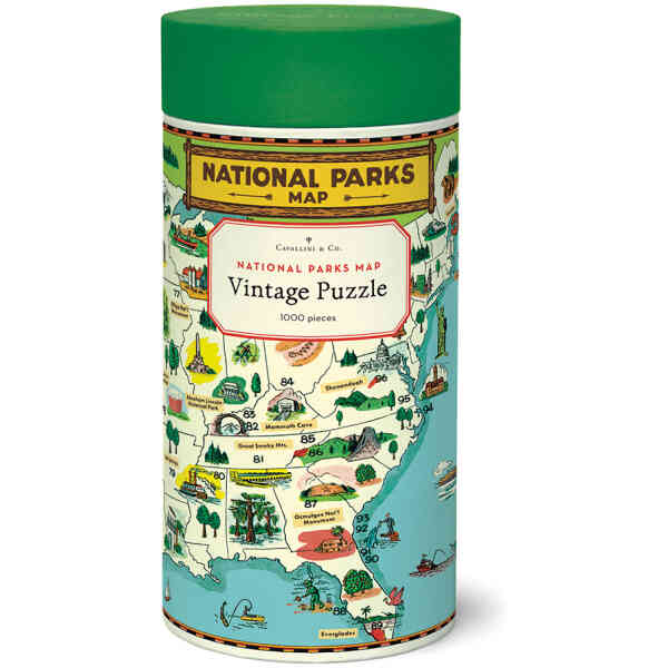 National Parks Map 1,000 Piece Puzzle