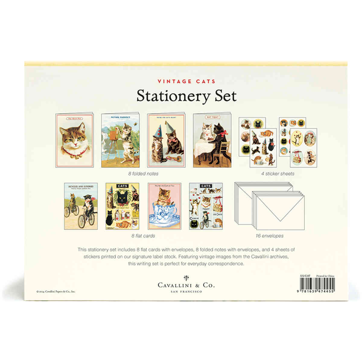 Vintage Cats Stationery Set - Bild 2