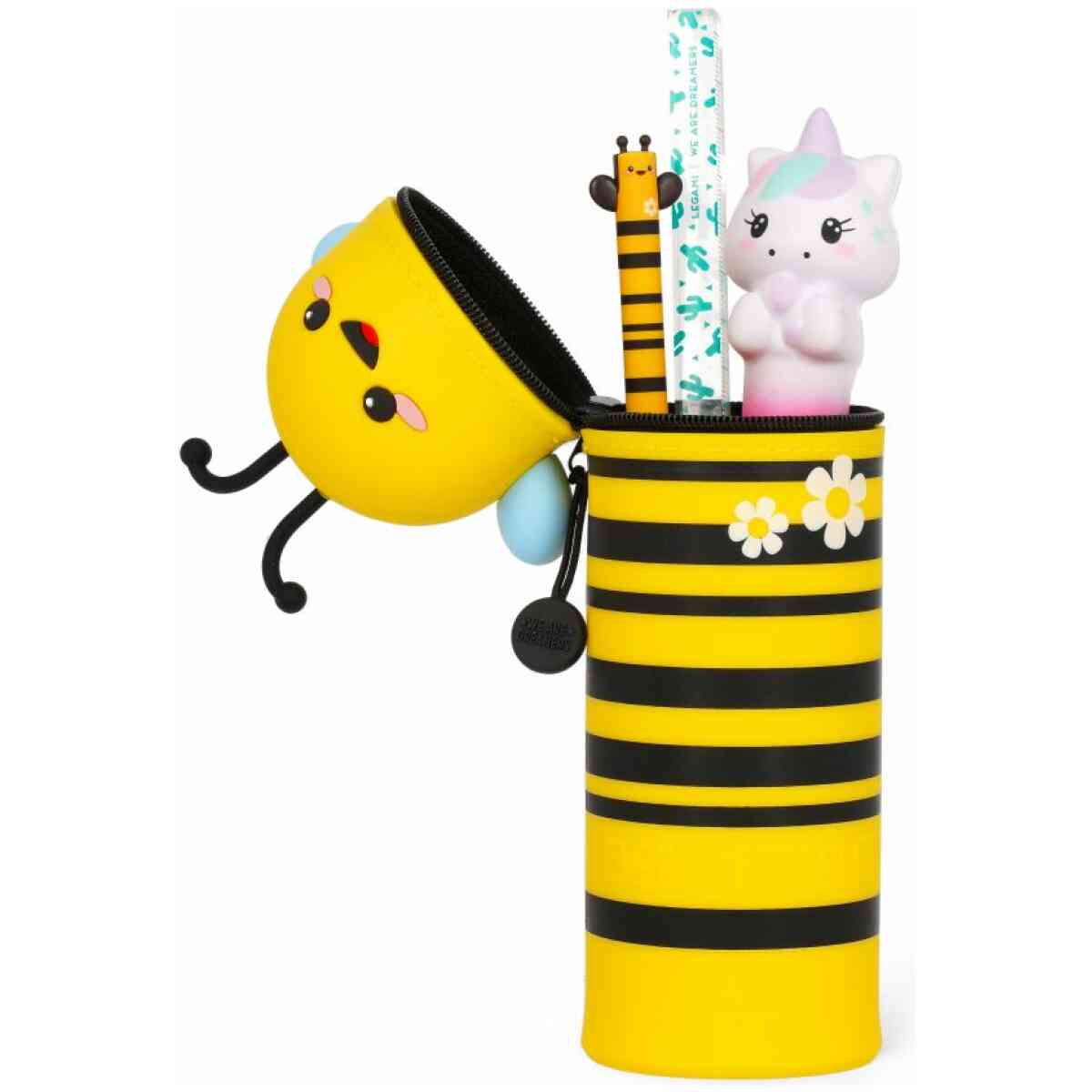 Pennfodral av silikon, Kawaii, Bee - Bild 3