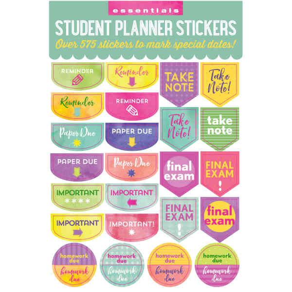 Essentials Planner Stickers Student