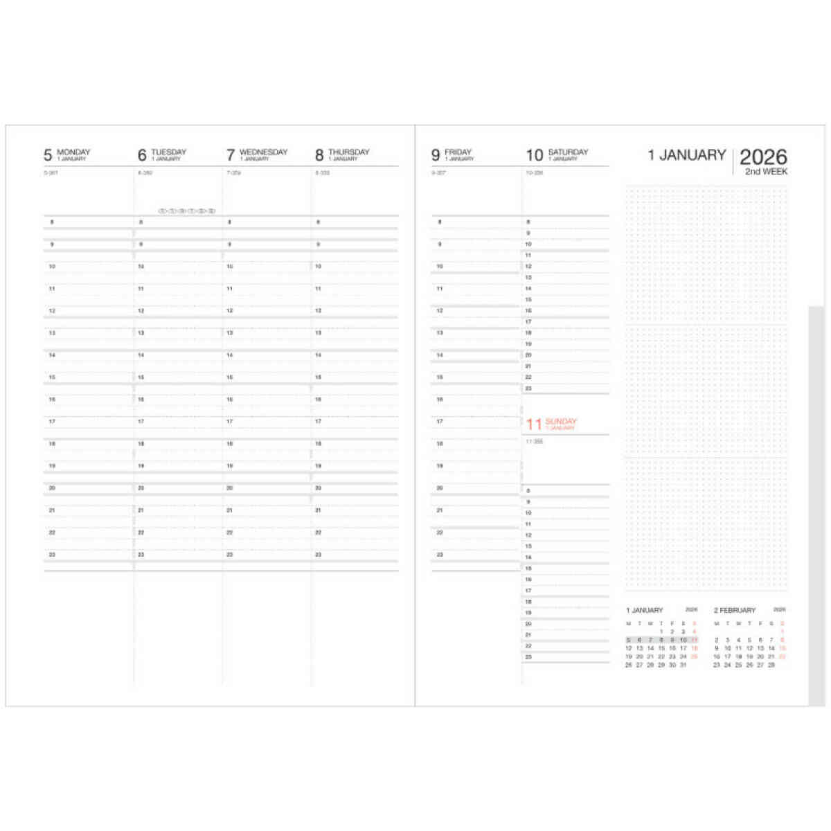 2026 Diary Agenda A5 - Bild 2