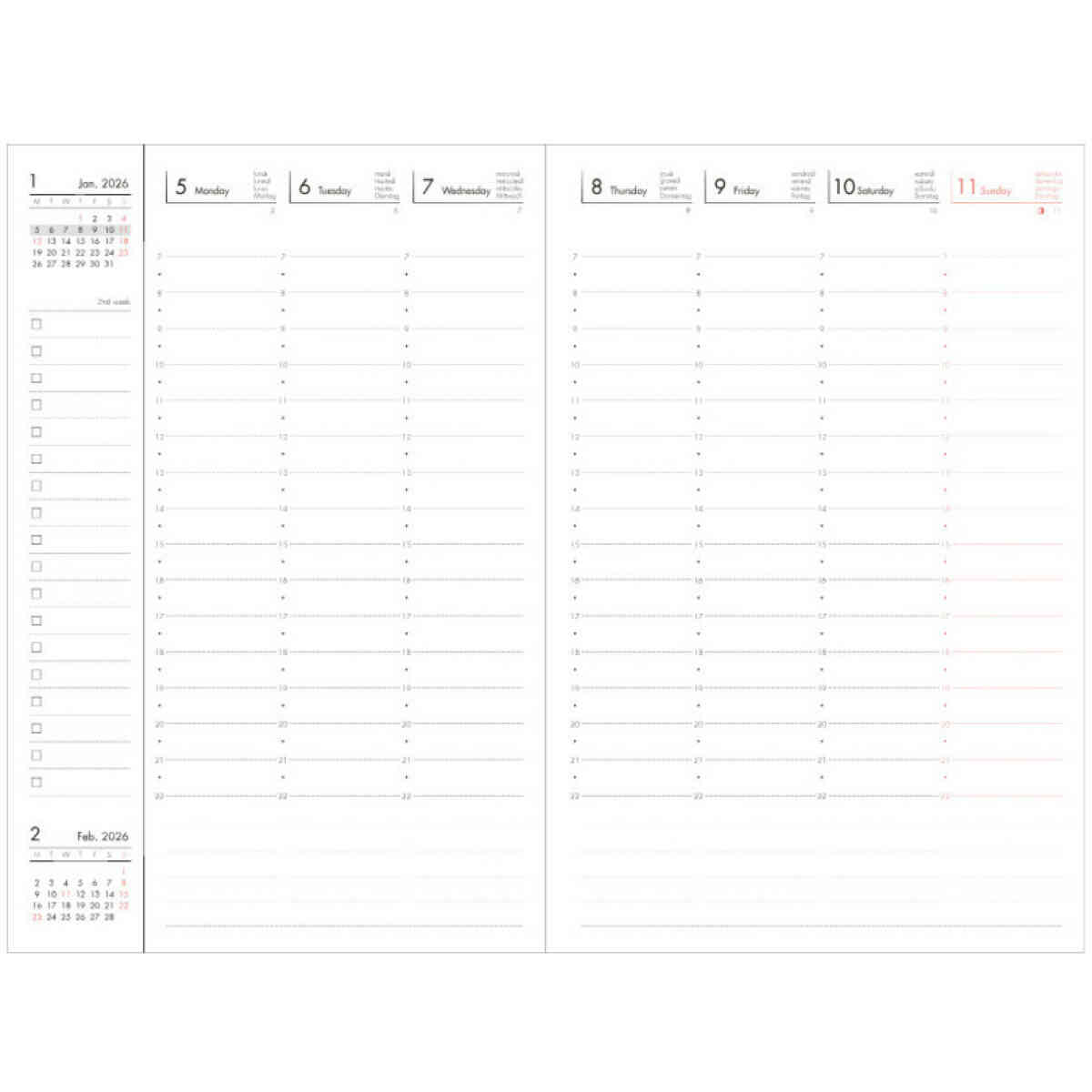 2026 Diary Agenda B6 - Bild 2