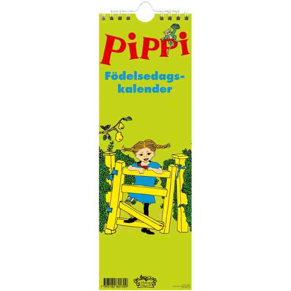 Födelsedagskalender med Pippi motiv