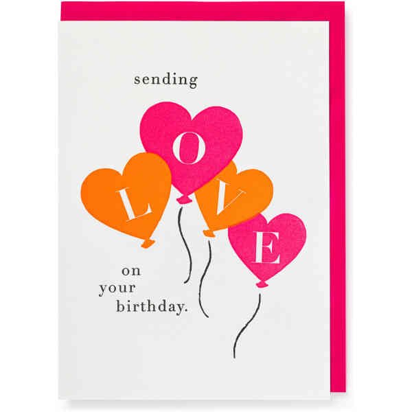 Birthday Love Balloons by J. Falkner