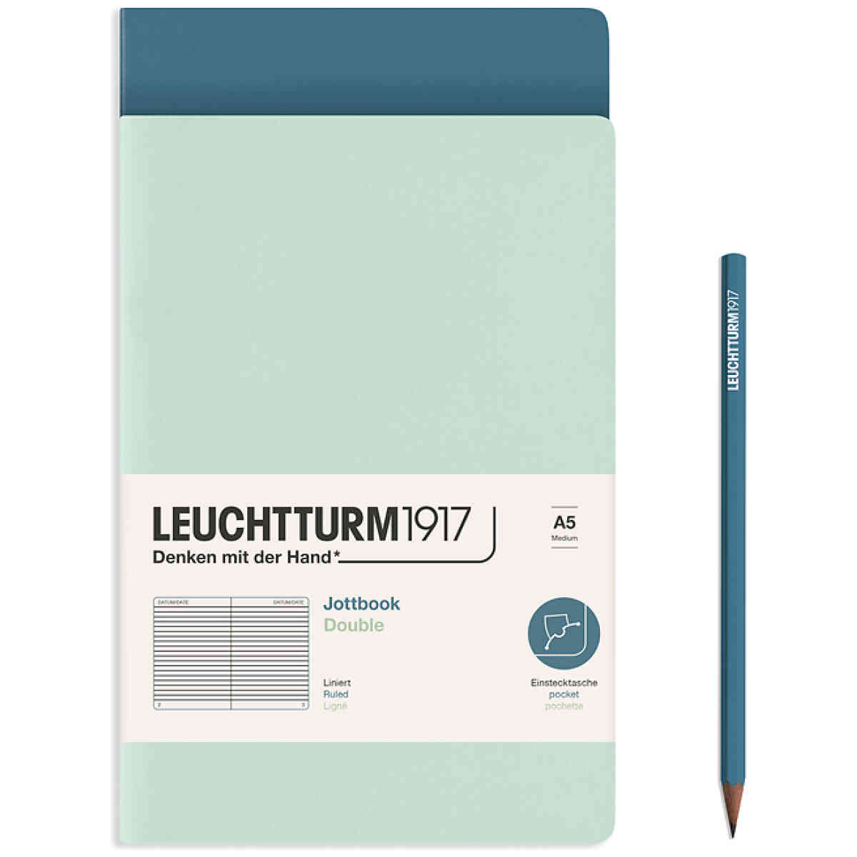 Leuchtturm1917 Jottbook Double A5 Linjerad - Bild 6