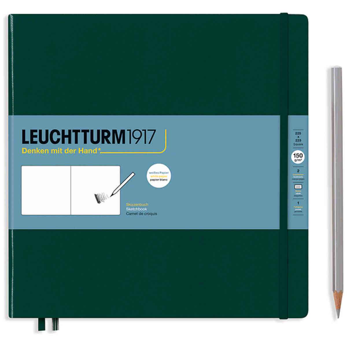 Leuchtturm1917 Sketchbook Square 225x225 - Bild 3