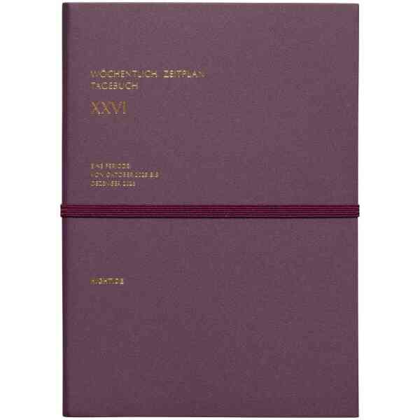 2026 Diary Worter B6 / Purple