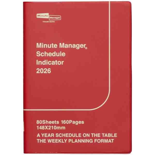 2026 Minute Manager / A5 Left / Starting December 2025 RED