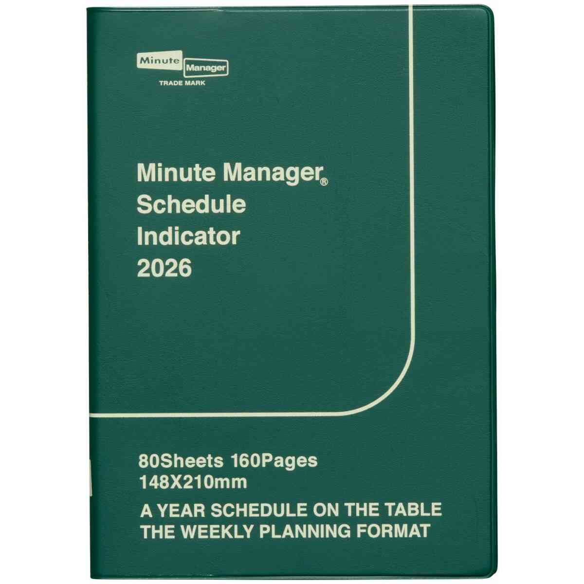 2026 Minute Manager / A5 Left / Starting December 2025 GREEN