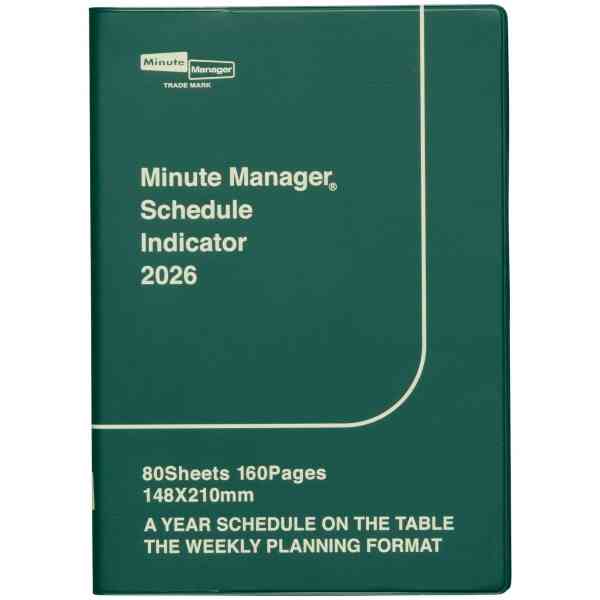 2026 Minute Manager / A5 Left / Starting December 2025 GREEN