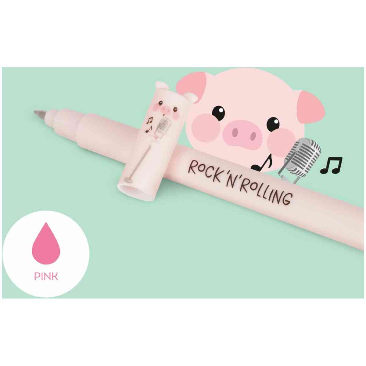 Erasable gel pen, 4-pack, Farm sweet farm, Ko/Gris/Åsna/Tupp - Bild 5