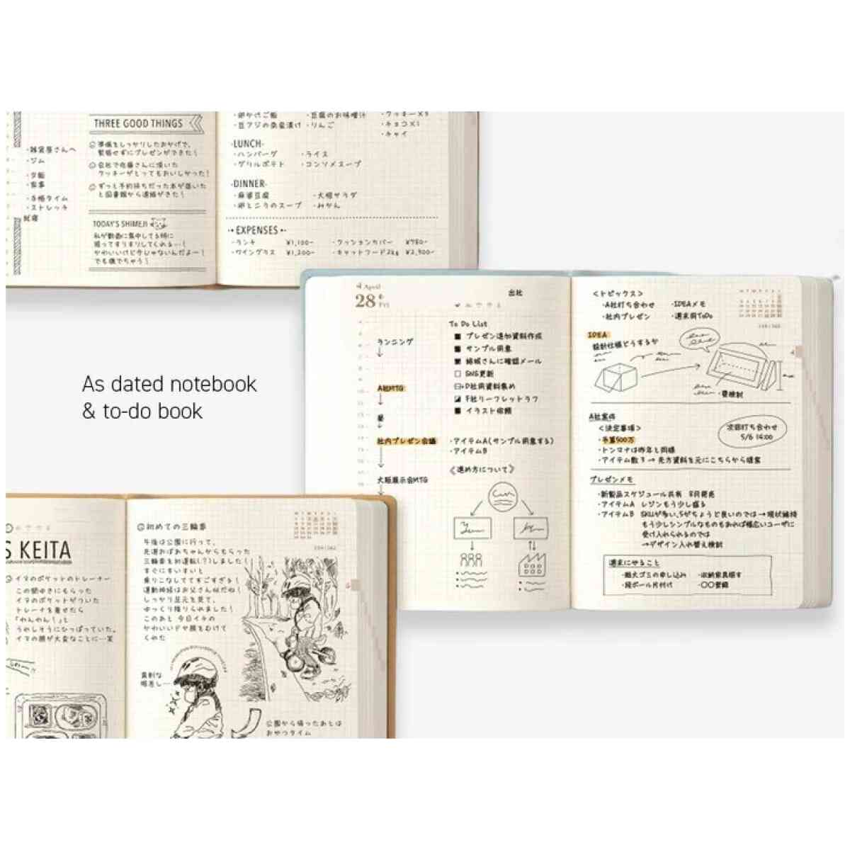 2026 Diary Hibino A6 Camel - Bild 2