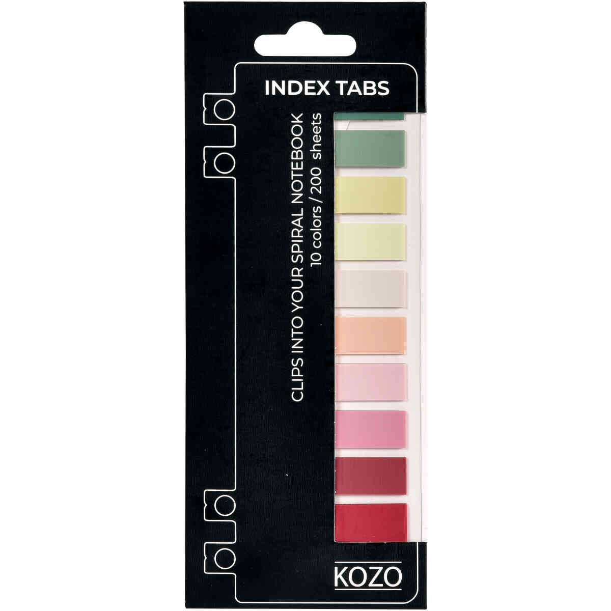 KOZO Indexflikar 10 Färger Blush - Bild 3