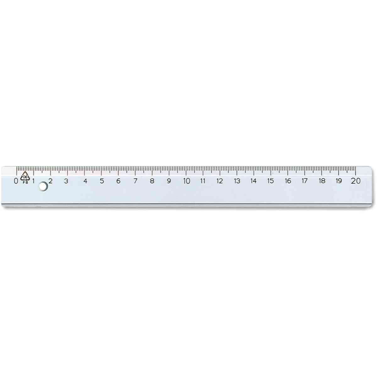 Linjal X-20 plast 20cm