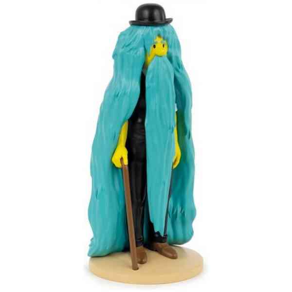 Dupont med grönt hår och skägg