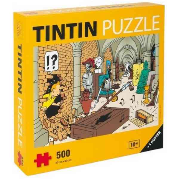 Pussel 500 bitar- Tintin och Skattkista