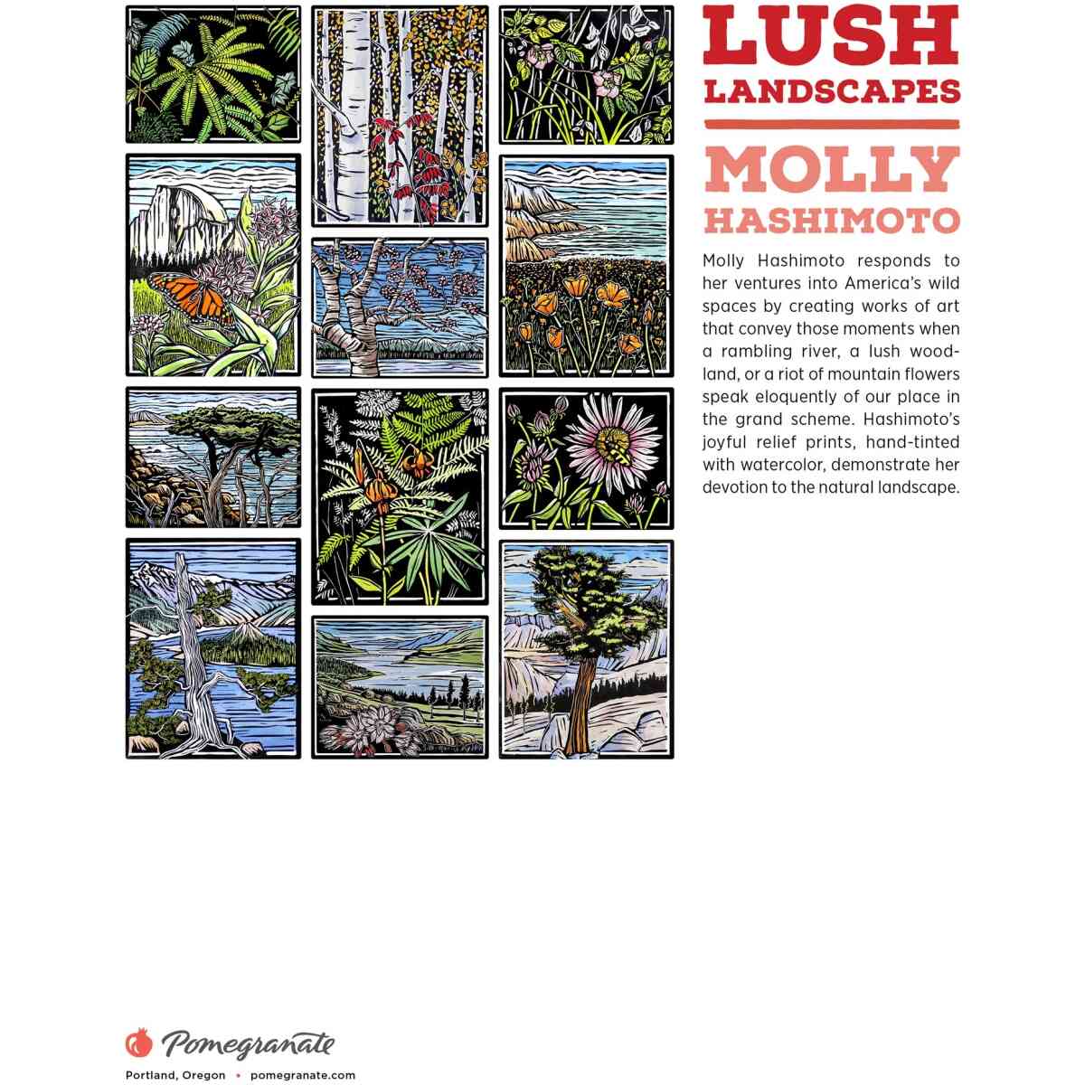 Molly Hashimoto: Lush Landscapes 2026 Mini Wall Calendar - Bild 2