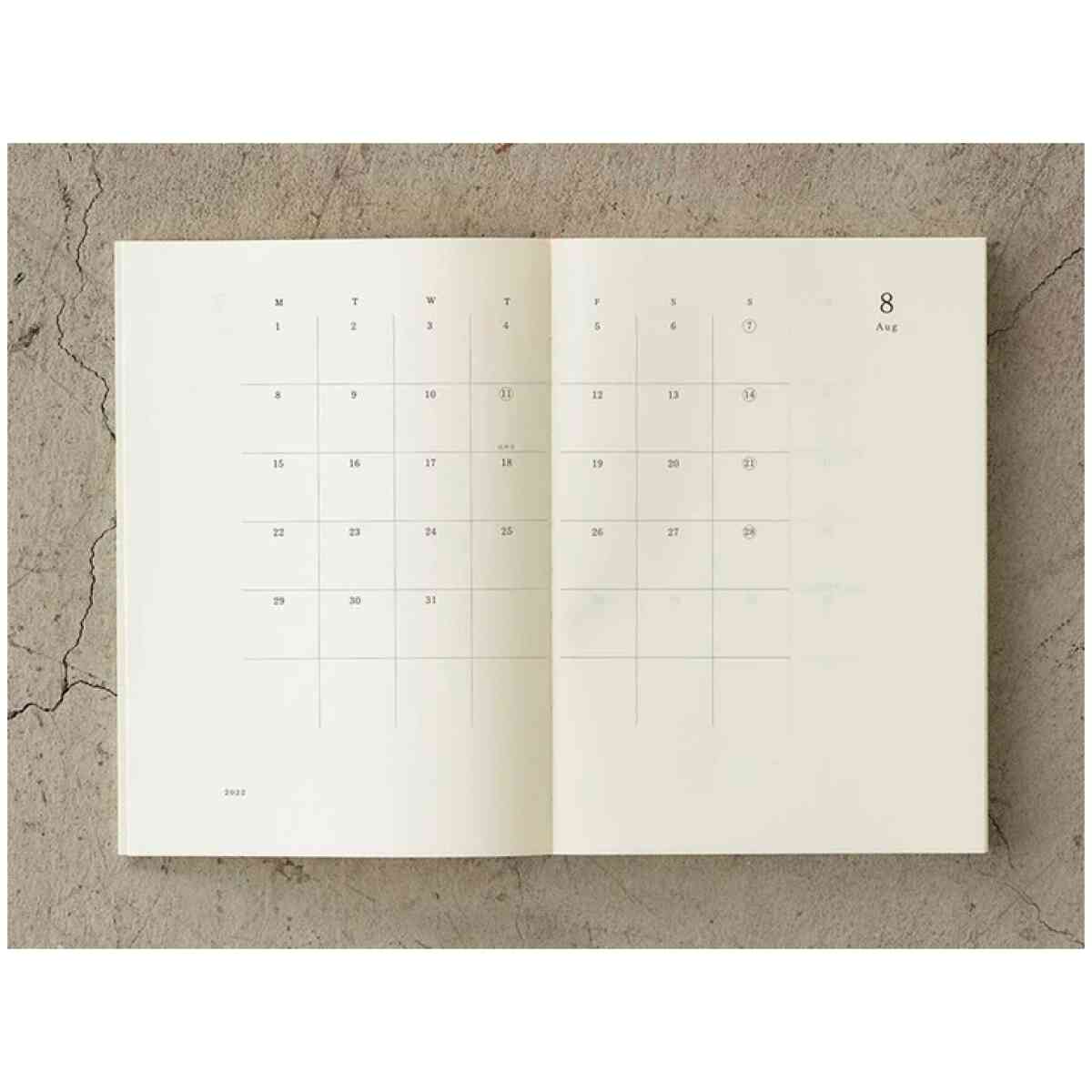 2026 MD Notebook Diary A5 Monthly Block + Memo - Bild 2