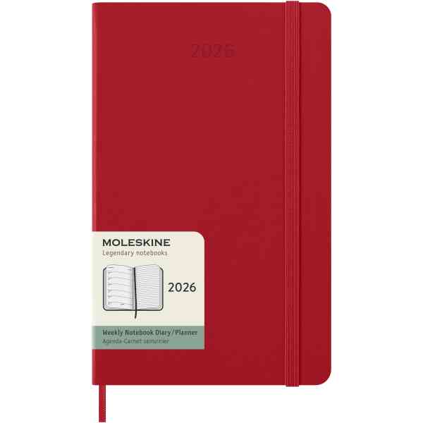 Classic Hard 12M Week Note Large Röd 2026