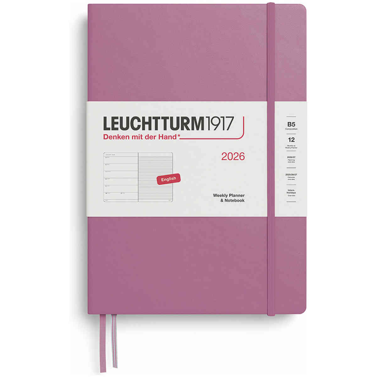 Kalender 2026 Leuchtturm1917 B5 vecka/notes - Bild 2