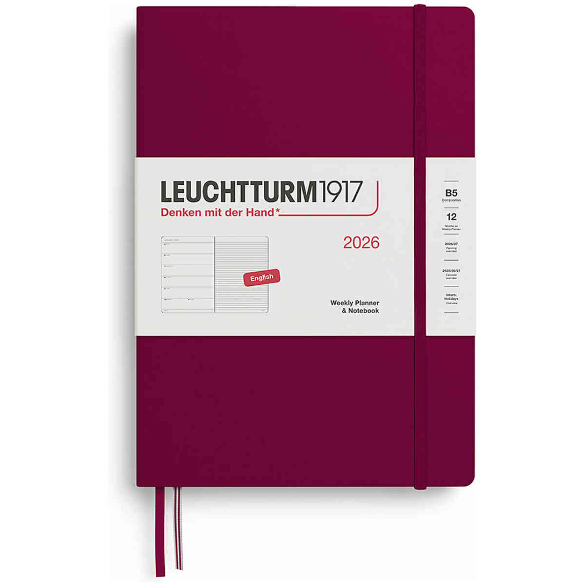 Kalender 2026 Leuchtturm1917 B5 vecka/notes - Bild 3