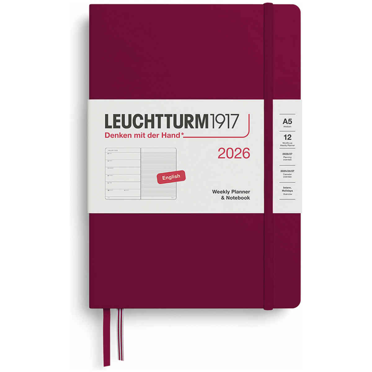 Kalender 2026 Leuchtturm1917 A5 vecka/notes - Bild 2