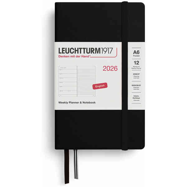 Kalender 2026 Leuchtturm1917 A6 vecka/notes