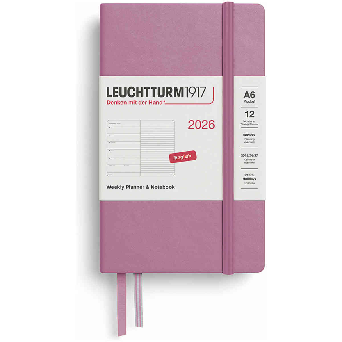 Kalender 2026 Leuchtturm1917 A6 vecka/notes - Bild 2