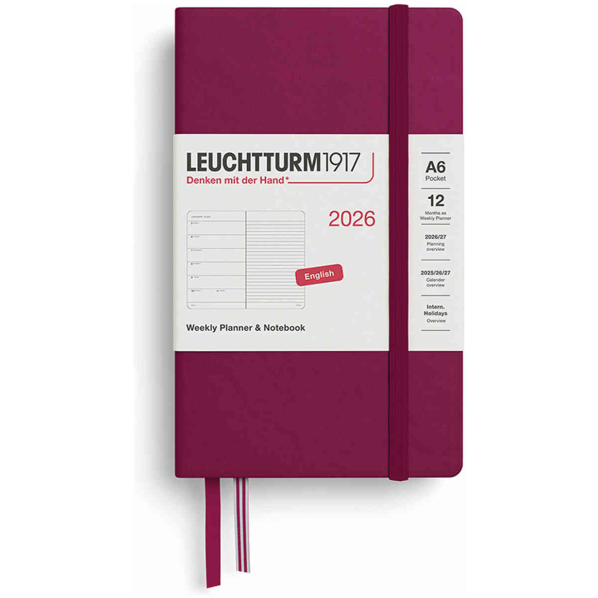 Kalender 2026 Leuchtturm1917 A6 vecka/notes - Bild 3