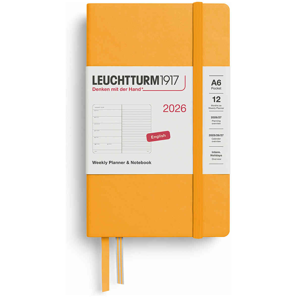 Kalender 2026 Leuchtturm1917 A6 vecka/notes - Bild 4