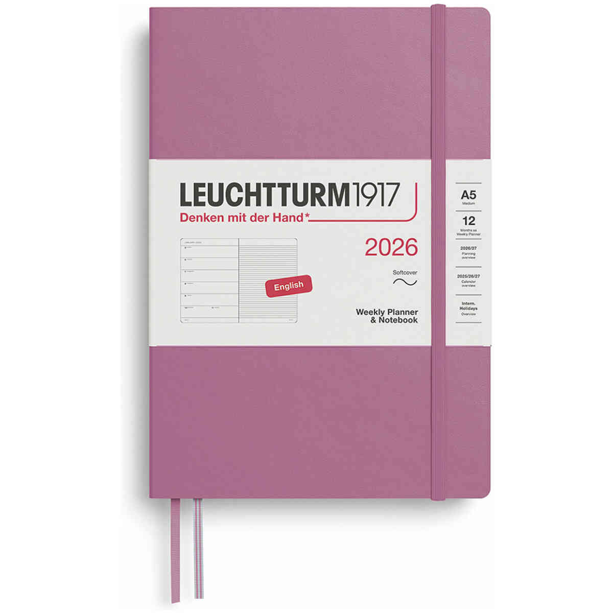 Kalender 2026 Leuchtturm1917 A5 Soft vecka/notes - Bild 2