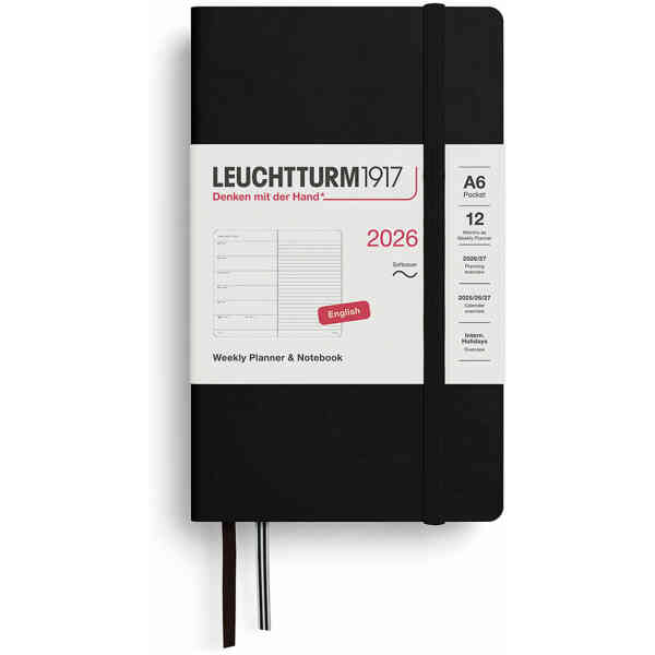 Kalender 2026 Leuchtturm1917 A6 Soft vecka/notes