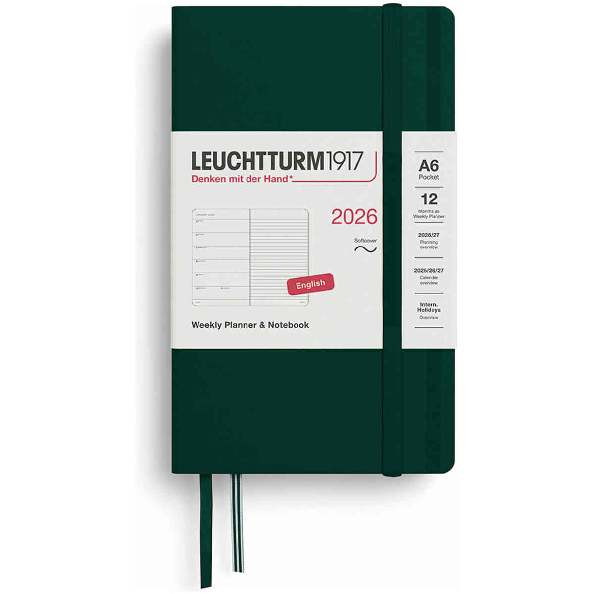 Kalender 2026 Leuchtturm1917 A6 Soft vecka/notes - Bild 3