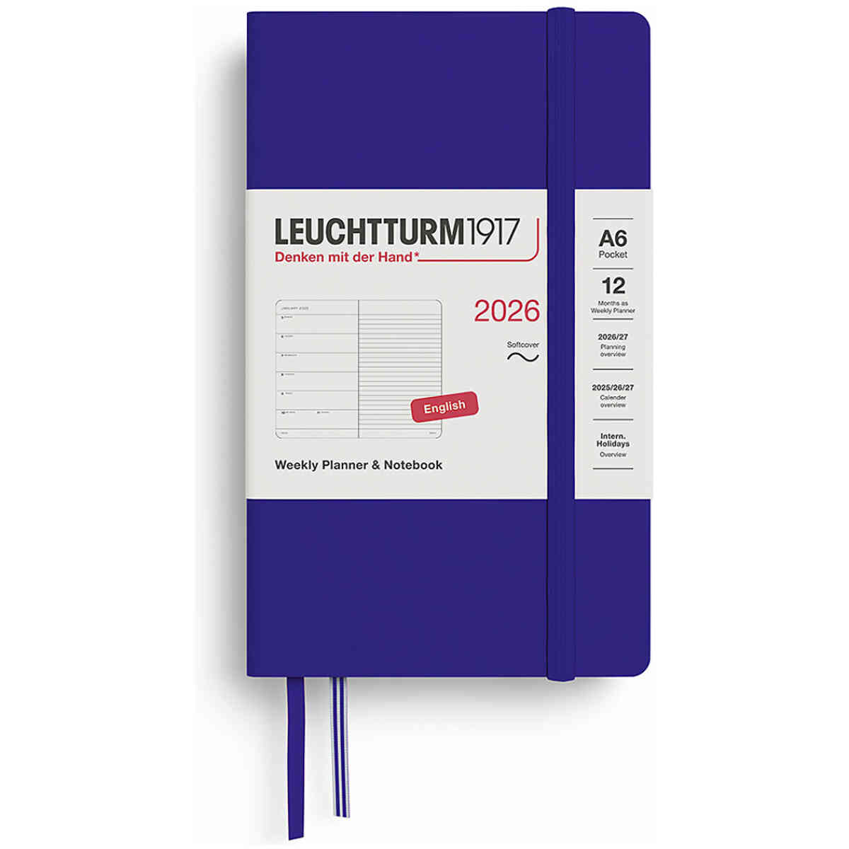 Kalender 2026 Leuchtturm1917 A6 Soft vecka/notes - Bild 4