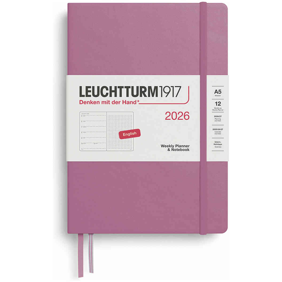 Kalender 2026 Leuchtturm1917 A5 Prickad vecka/notes - Bild 2