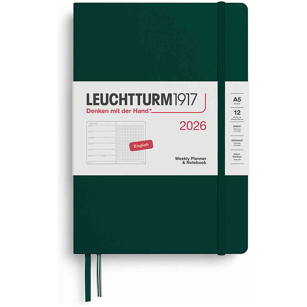 Kalender 2026 Leuchtturm1917 A5 Prickad vecka/notes - Bild 4