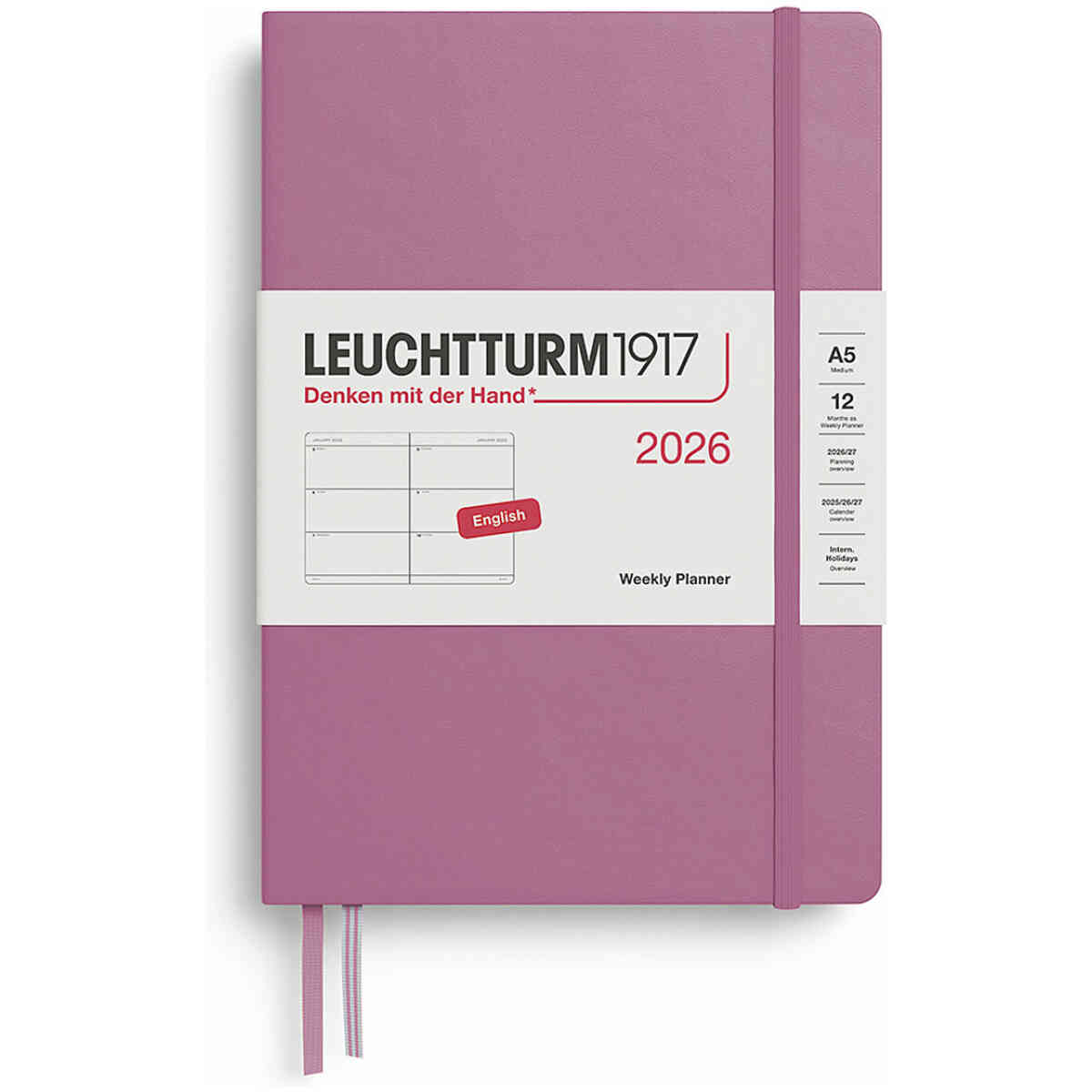 Kalender 2026 Leuchtturm1917 A5 vecka/uppslag - Bild 2