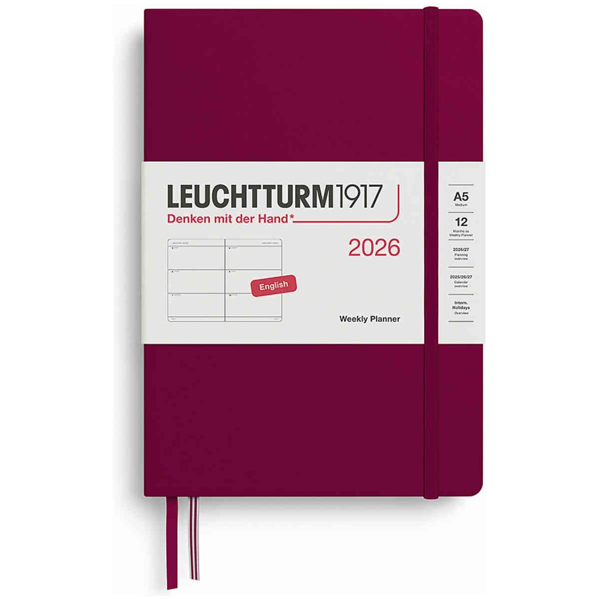 Kalender 2026 Leuchtturm1917 A5 vecka/uppslag - Bild 3