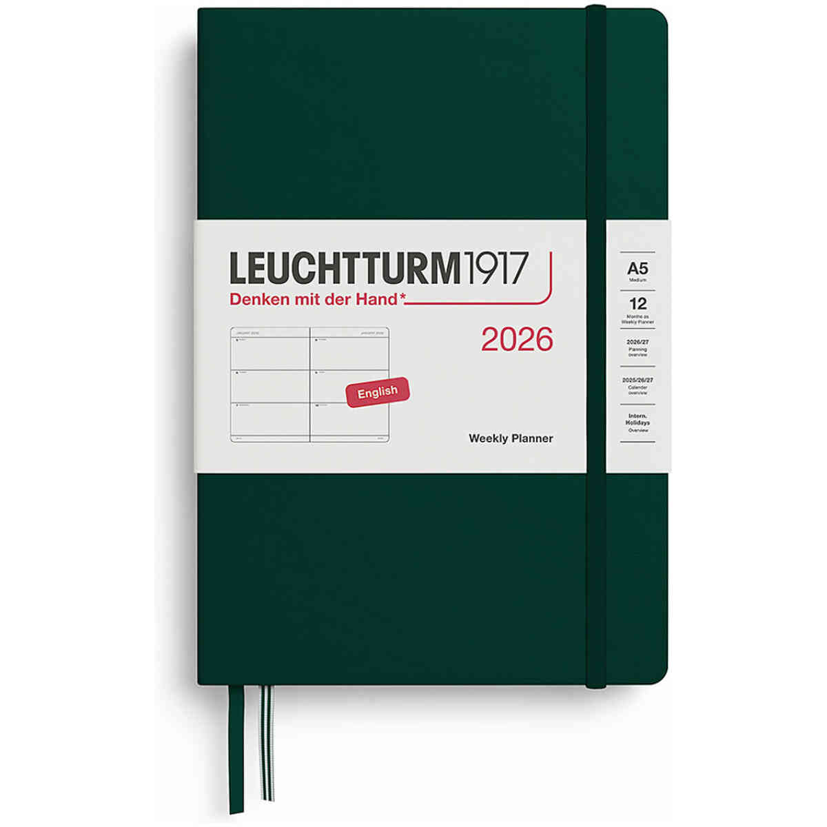 Kalender 2026 Leuchtturm1917 A5 vecka/uppslag - Bild 5