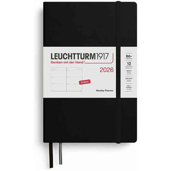 Kalender 2026 Leuchtturm1917 B6 vecka/uppslag