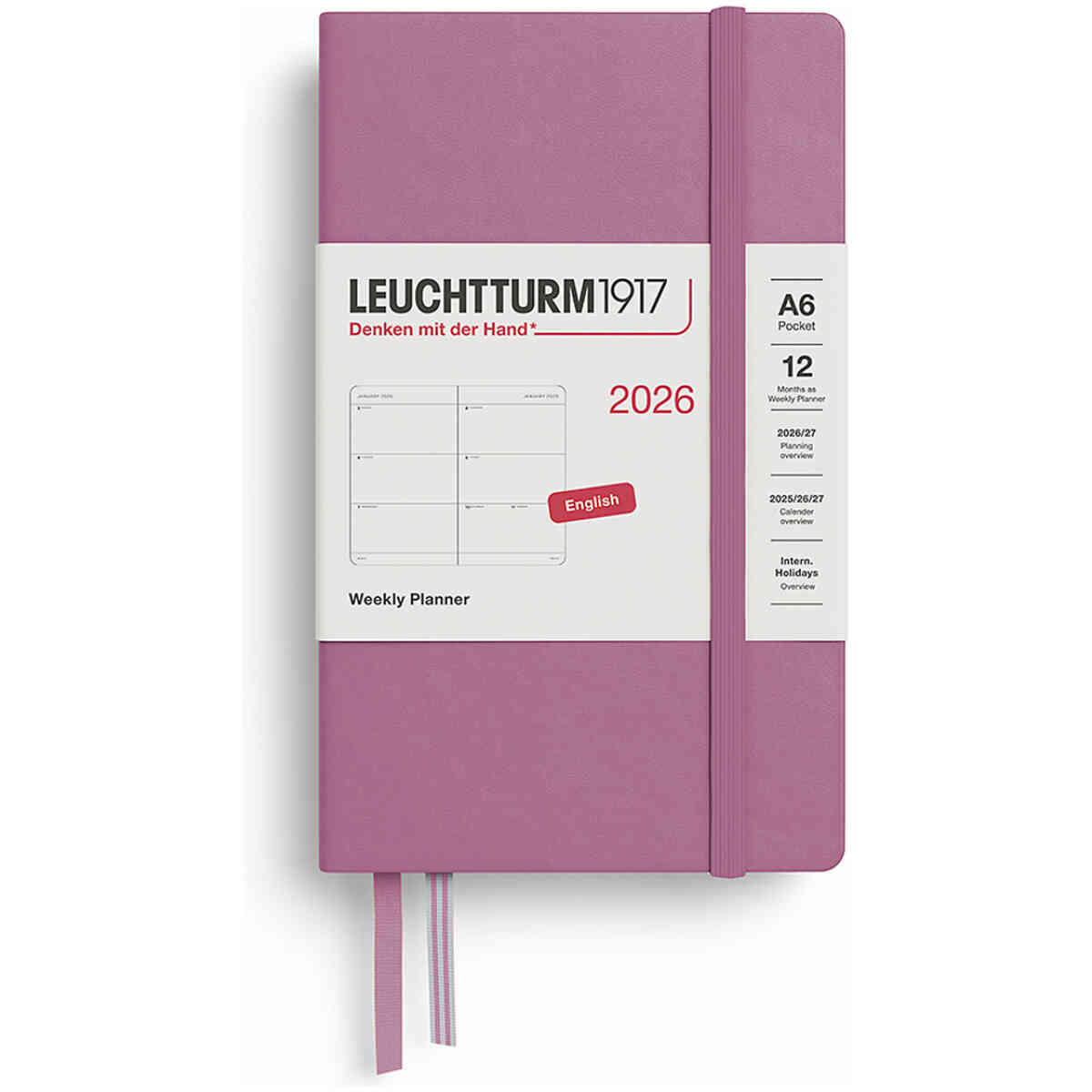 Kalender 2026 Leuchtturm1917 A6 vecka/uppslag - Bild 2