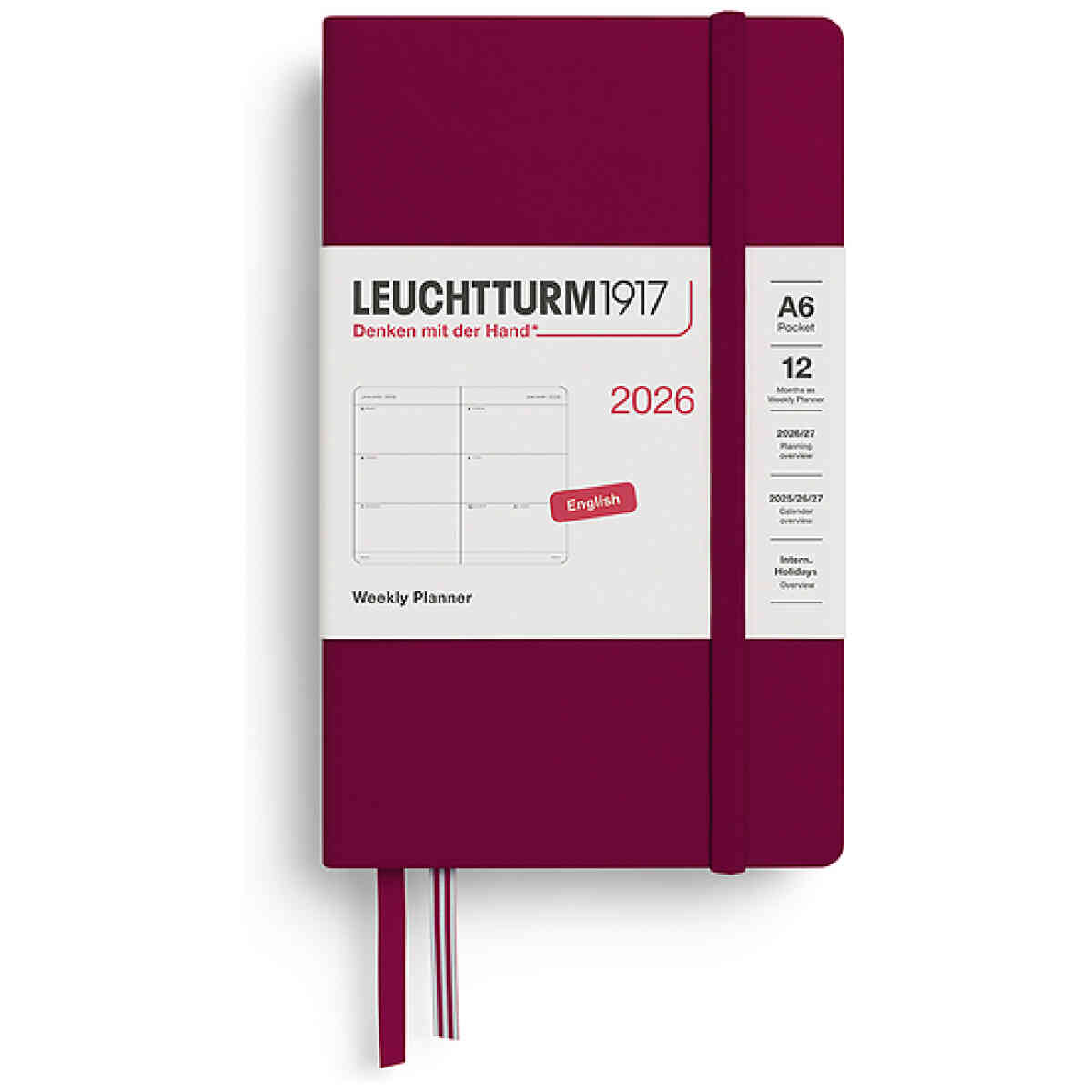 Kalender 2026 Leuchtturm1917 A6 vecka/uppslag - Bild 6