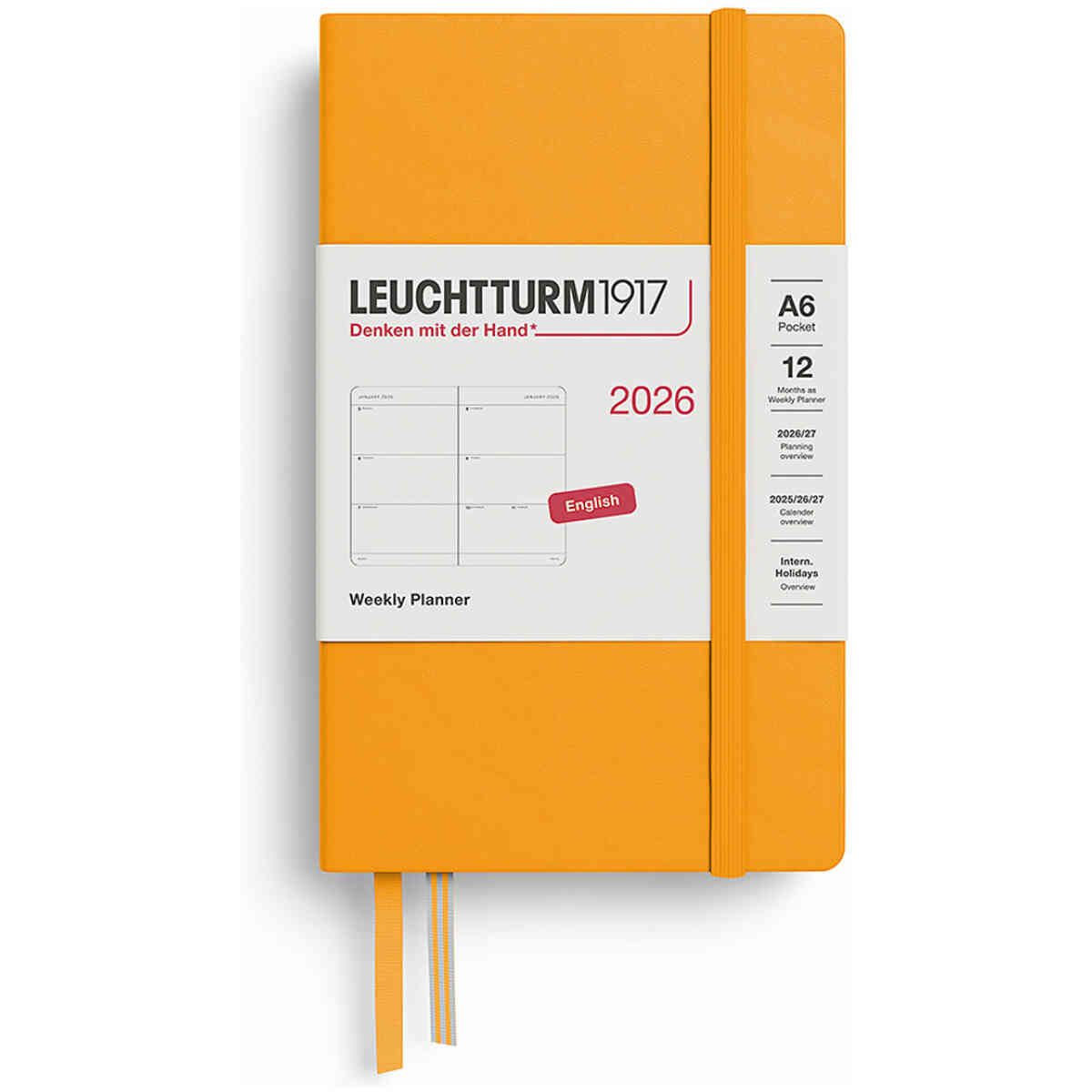 Kalender 2026 Leuchtturm1917 A6 vecka/uppslag - Bild 3