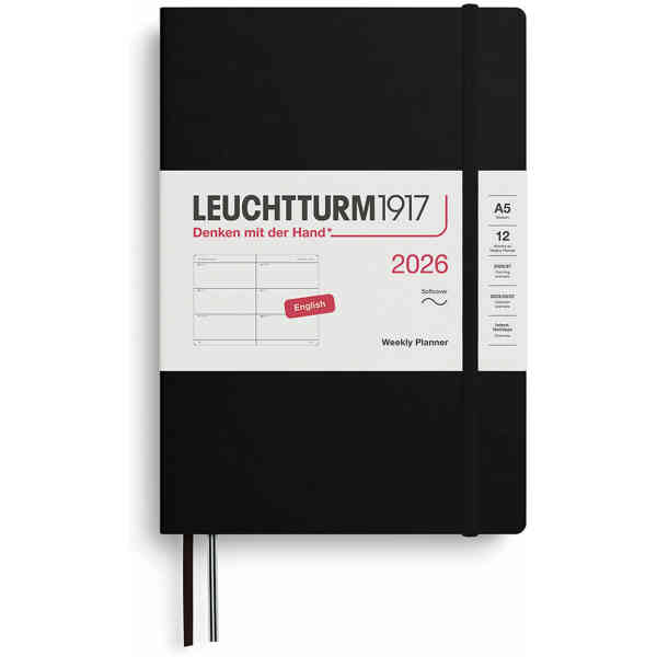 Kalender 2026 Leuchtturm1917 A5 Soft vecka/uppslag