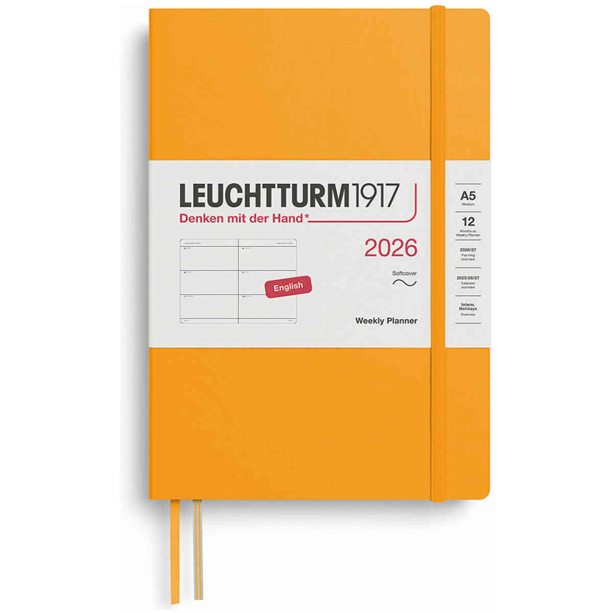 Kalender 2026 Leuchtturm1917 A5 Soft vecka/uppslag - Bild 4