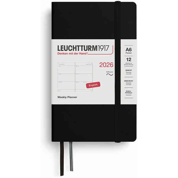 Kalender 2026 Leuchtturm1917 A6 Soft vecka/uppslag